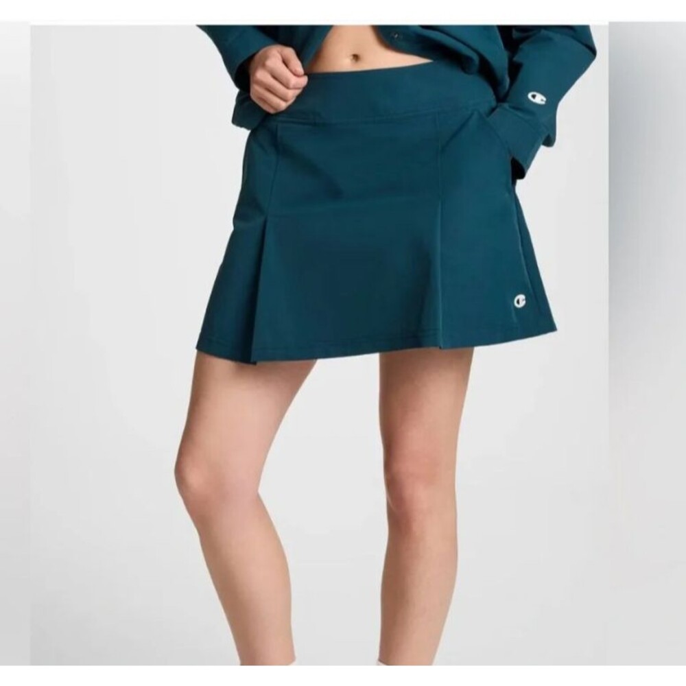 Champion Pleated Skort Teal Green Blue Tennis Golf Pickleball - Size 12